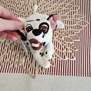 NWT Vintage 90s Collectible Disney 101 Dalmatians Lucky beanie baby